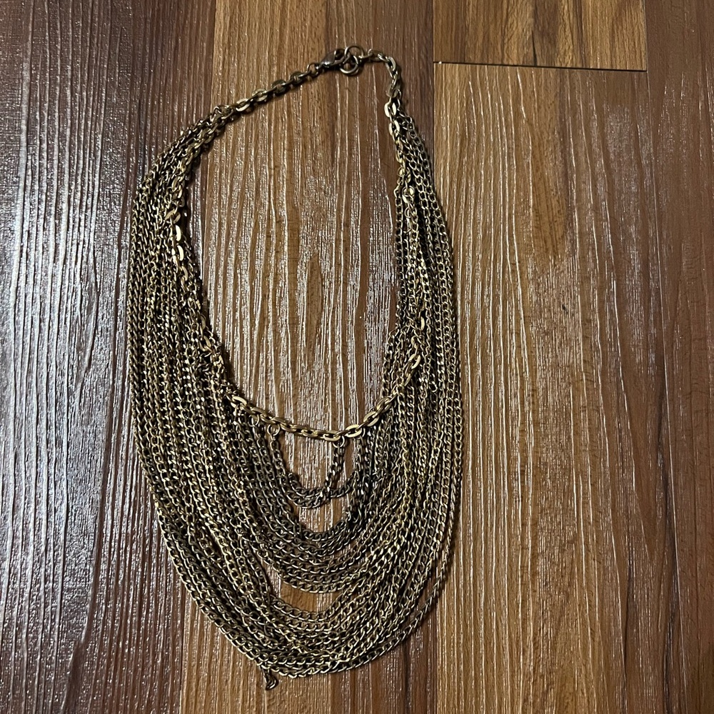 Baublebar gold chain statement necklace